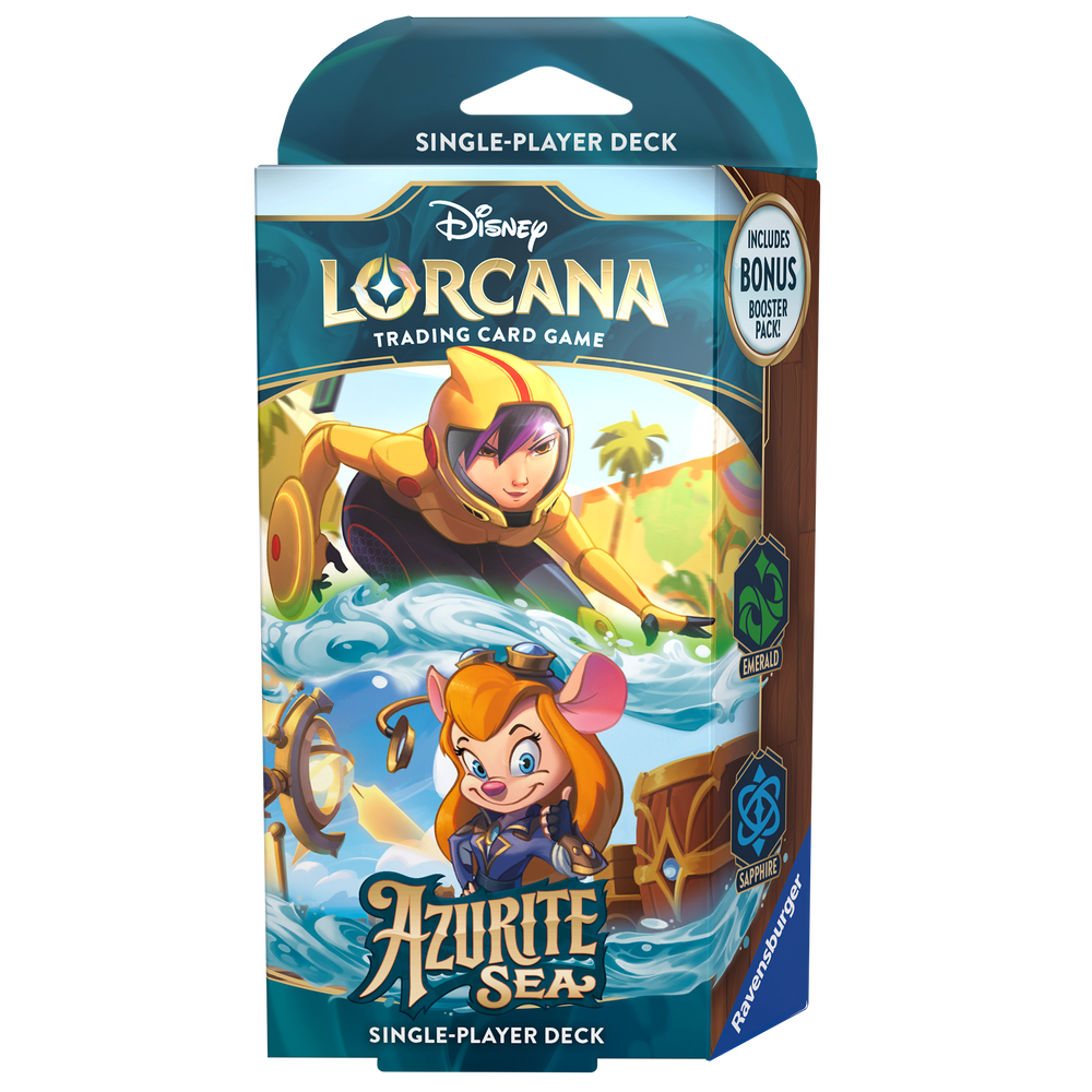 Disney Lorcana TCG Azurite Sea Starter Deck: Emerald & Sapphire