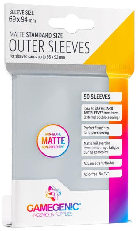 Gamegenic Outer Sleeves Standard Size Matte 50ct