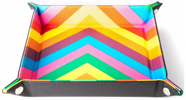 MDG Velvet Folding Dice Tray - Rainbow