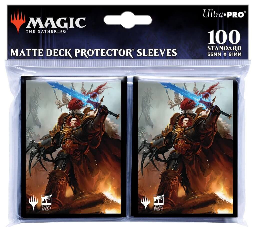 warhammer card sleeves Ultra Pro Warhammer 40,000 Commander Deck Standard Size Sleeves 100ct