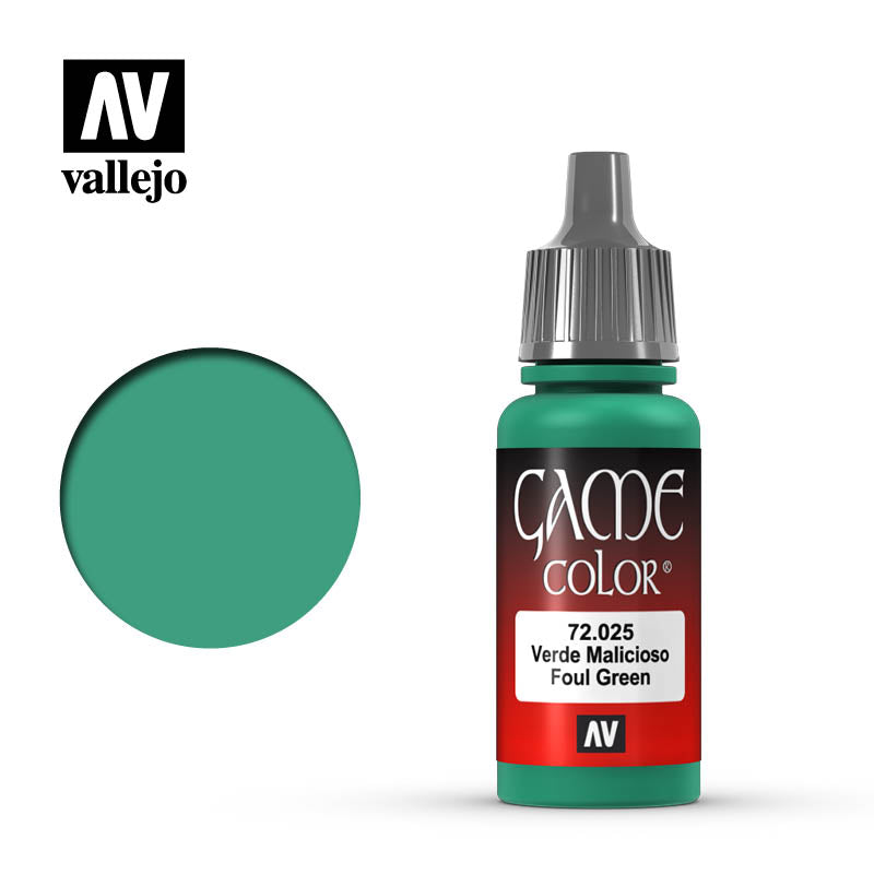 Vallejo 72025 Game Colour Foul Green 17 ml Acrylic Paint