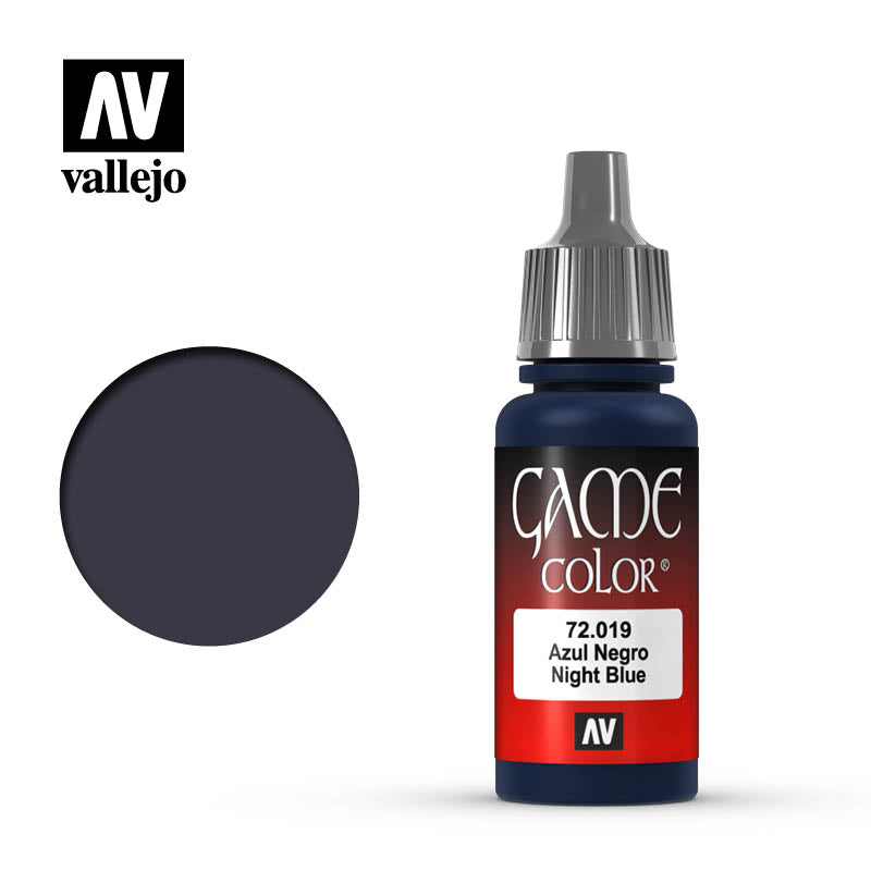 Vallejo 72019 Game Colour Night Blue 17 ml Acrylic Paint