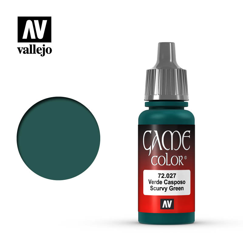 Vallejo 72027 Game Colour Scurvy Green 17 ml Acrylic Paint