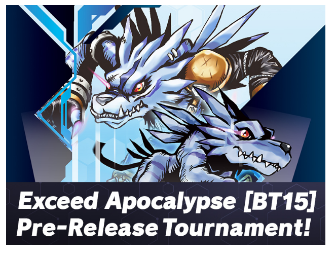 Digimon Exceed Apocalypse BT15 Prerelease Cancelled