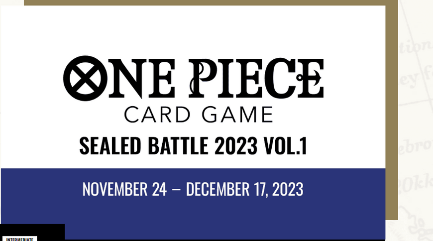 One Piece TCG Sealed Battle Vol 1 fully booked out!