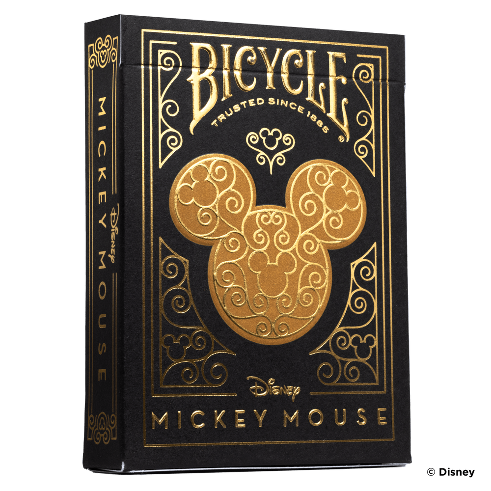 Bicycle Disney Black & Gold Mickey Playing Cards