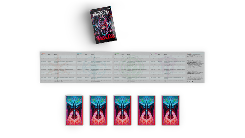 D&D Ravenloft The Horrors Within Tarokka Deck (Preorder)