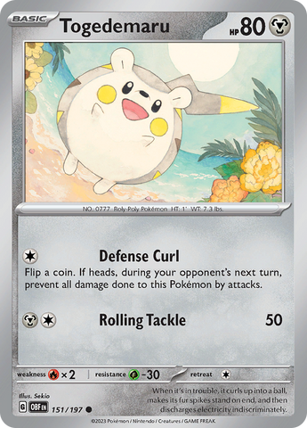 Togedemaru (151/197) [Scarlet & Violet: Obsidian Flames]