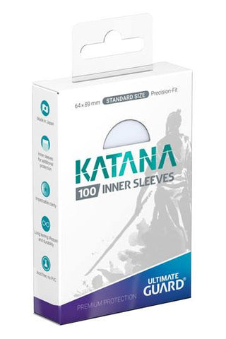 Ultimate Guard Katana Standard Size Inner Sleeves Transparent 100ct