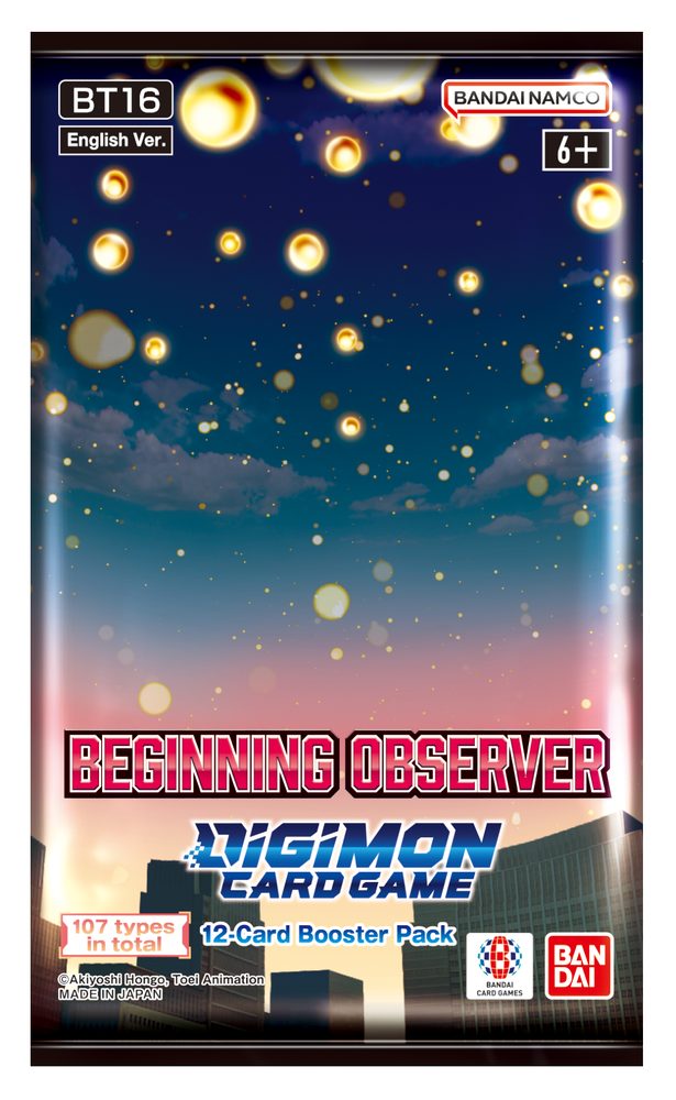 Digimon Card Game Beginning Observer BT16 Booster Pack
