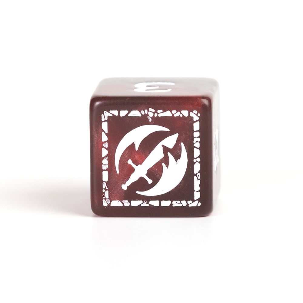 Sirius Dice - D&D Adventure Dice - Fighter - Red