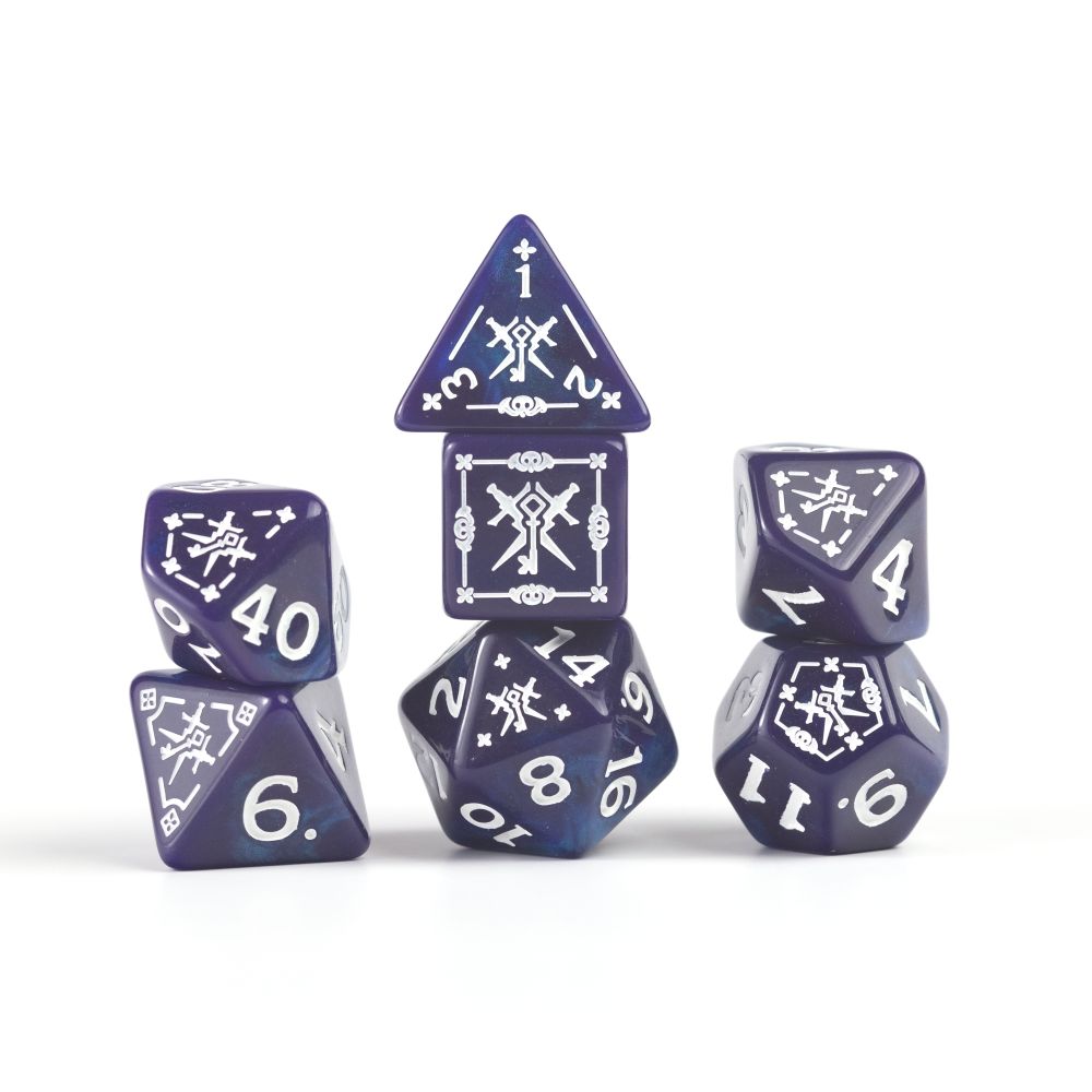 Sirius Dice - D&D Adventure Dice - Rogue - Purple