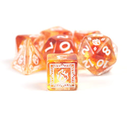 Sirius Dice - D&D Adventure Dice - Sorcerer - Orange