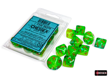 CHX26270 Gemini Plasma Green-Teal/orange Luminary Set of 10 d10s