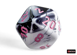 CHX26469 Gemini Black-White/pink Polyhedral 7-Dice Set