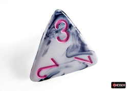 CHX26469 Gemini Black-White/pink Polyhedral 7-Dice Set