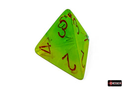 CHX26470 Gemini Plasma Green-Teal/orange Luminary Polyhedral 7-Dice Set