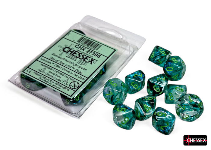 CHX 27395 Borealis Kelp/light green Luminary Set of Ten d10s