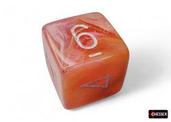 CHX 27553 Festive Dahlia/white Luminary Polyhedral 7-Dice Set