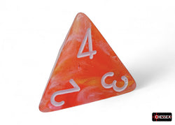 CHX 27553 Festive Dahlia/white Luminary Polyhedral 7-Dice Set