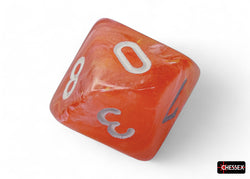 CHX 27553 Festive Dahlia/white Luminary Polyhedral 7-Dice Set