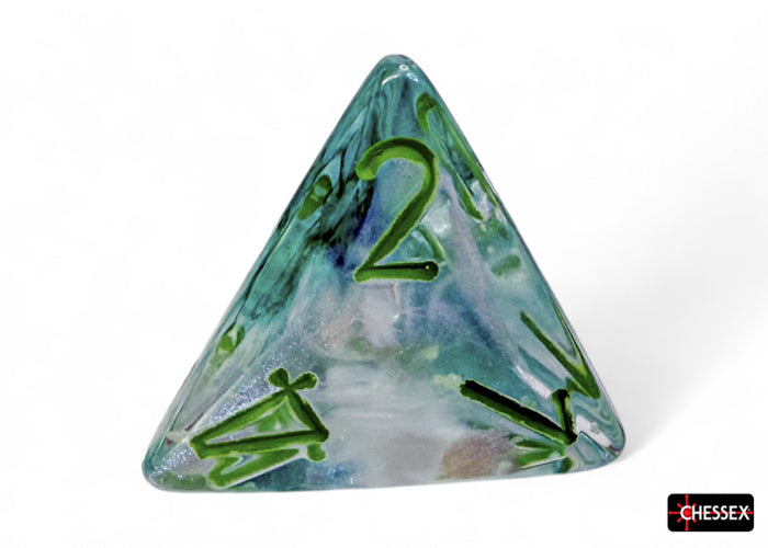 CHX27595 Borealis Kelp/light green Luminary Polyhedral 7-Dice Set