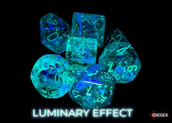 CHX27595 Borealis Kelp/light green Luminary Polyhedral 7-Dice Set