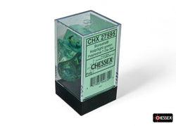 CHX27595 Borealis Kelp/light green Luminary Polyhedral 7-Dice Set