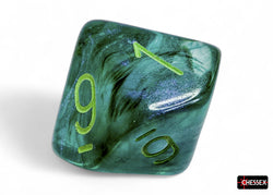 CHX27595 Borealis Kelp/light green Luminary Polyhedral 7-Dice Set
