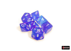 CHX 27567 Nebula Aura/white Luminary Polyhedral 7-Dice Set