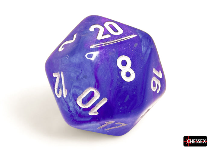 CHX 27567 Nebula Aura/white Luminary Polyhedral 7-Dice Set