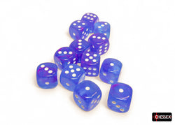 CHX 27767 Nebula Aura/white Luminary 16mm d6 Dice Block 12 dice set