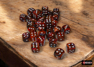 CHX 27943 Festive Symphony/white 12mm d6 Dice Block 36 dice set