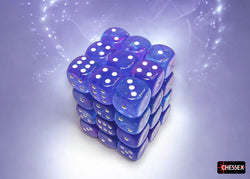 CHX 27967 Nebula Aura/white Luminary 12mm d6 Dice Block 36 dice set