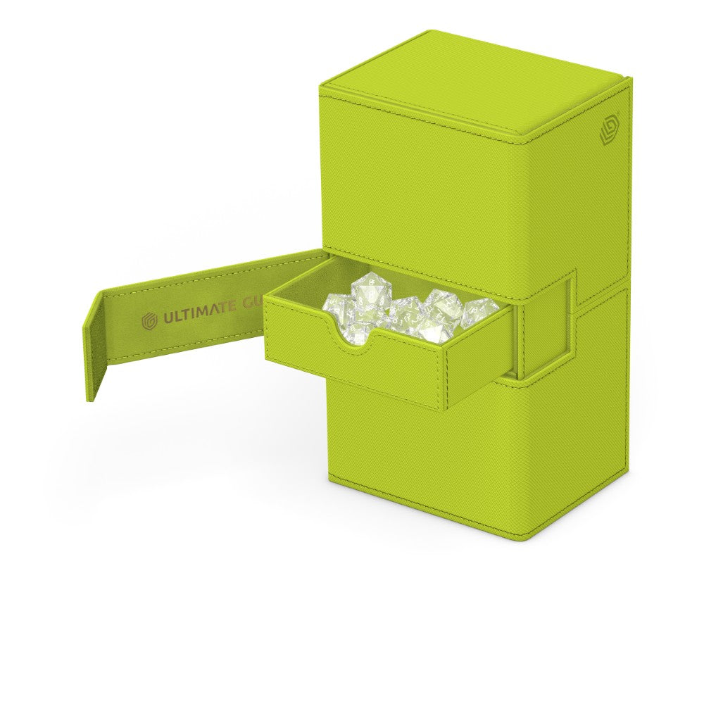 Ultimate Guard: Deck Box XenoSkin Twin Flip'n'Tray 200+ – 2025 Summer Edition: Lime