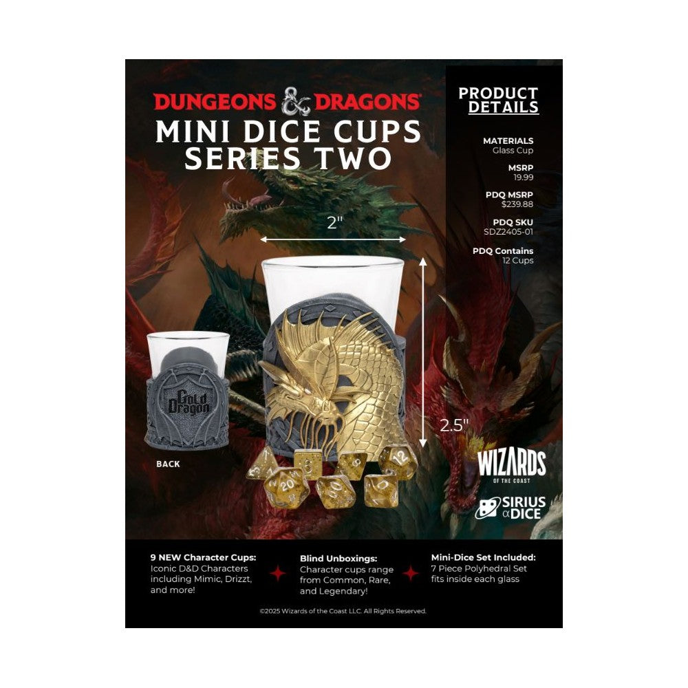 Sirius Dice - Dungeons & Dragons Mini Dice Cups Series 2