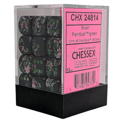 CHX 24814 Brush Paintball/green 12mm d6 Dice Block (36 dice)