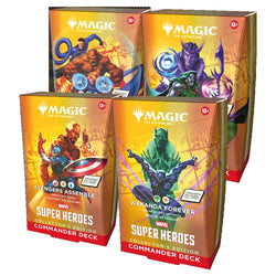 Magic Marvel Super Heroes Collector Commander Deck Set of 4