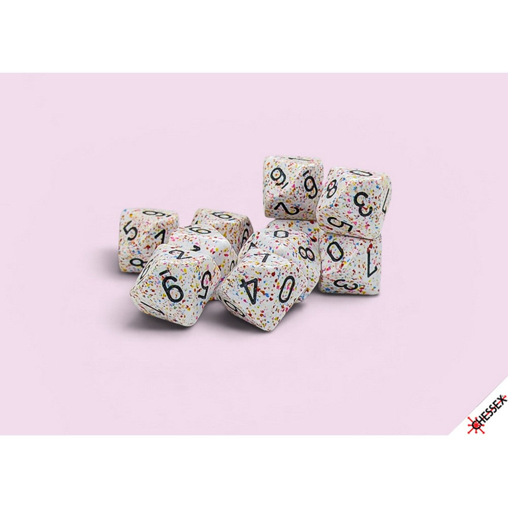 CHX 25121 Speckled Birthday Set of Ten d10s