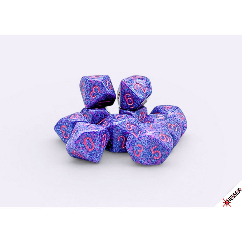 CHX 25167 Speckled Purple Passion Set of Ten d10s