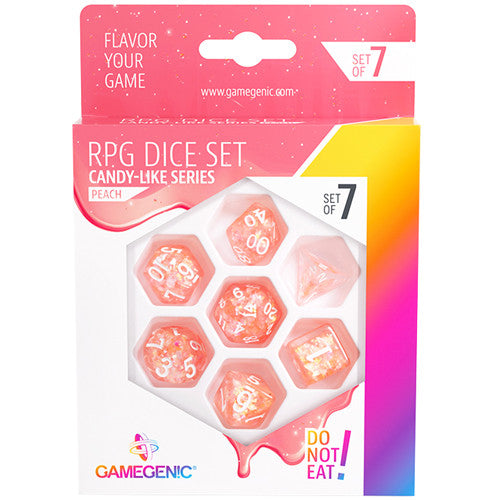 Gamegenic Candy-like Series - Peach - RPG Dice Set