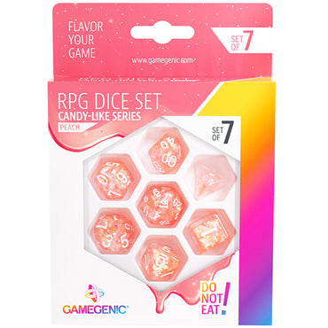 Gamegenic Candy-like Series - Peach - RPG Dice Set