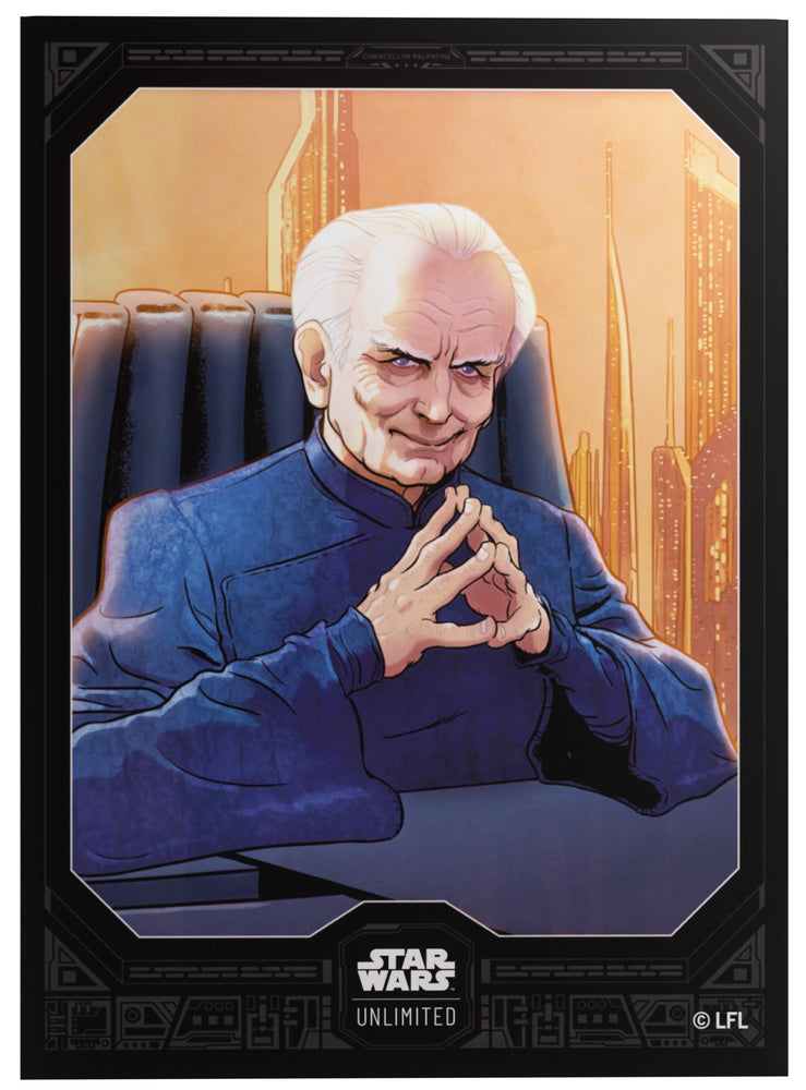 Gamegenic Star Wars Unlimited Premium Art Sleeves - Chancellor Palpatine (66mm x 92mm)