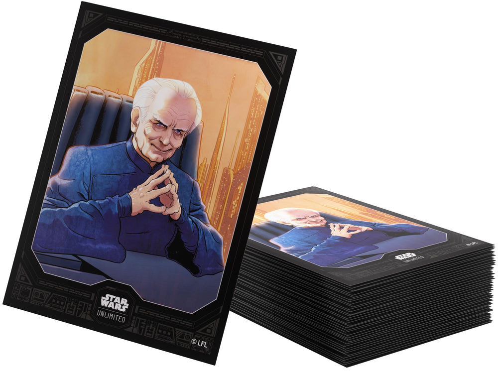 Gamegenic Star Wars Unlimited Premium Art Sleeves - Chancellor Palpatine (66mm x 92mm)
