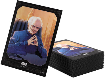 Gamegenic Star Wars Unlimited Premium Art Sleeves - Chancellor Palpatine (66mm x 92mm)