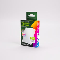 Gamegenic Board Game Card Sleeves - Standard American Clear Matte 59mm x 91mm 50ct