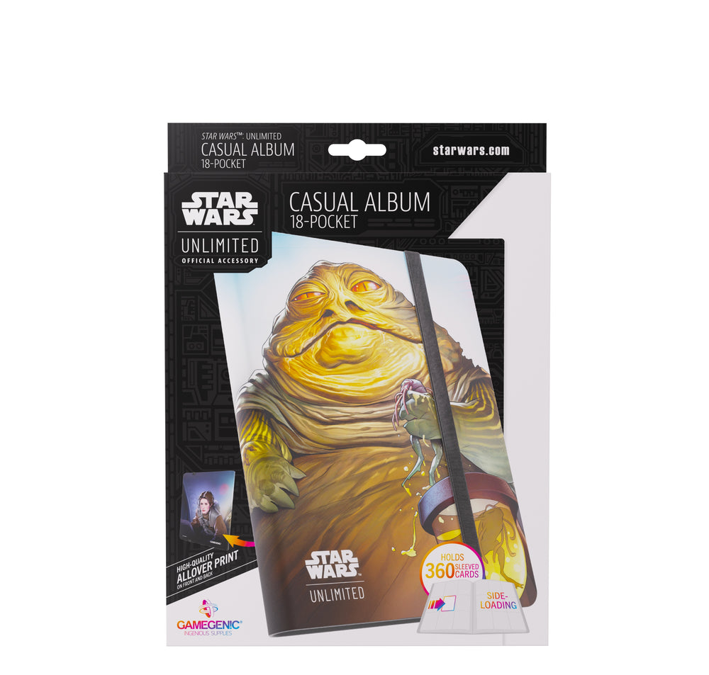 Gamegenic Star Wars Unlimited 18-Pocket Album - Leia Organa/Jabba the Hutt