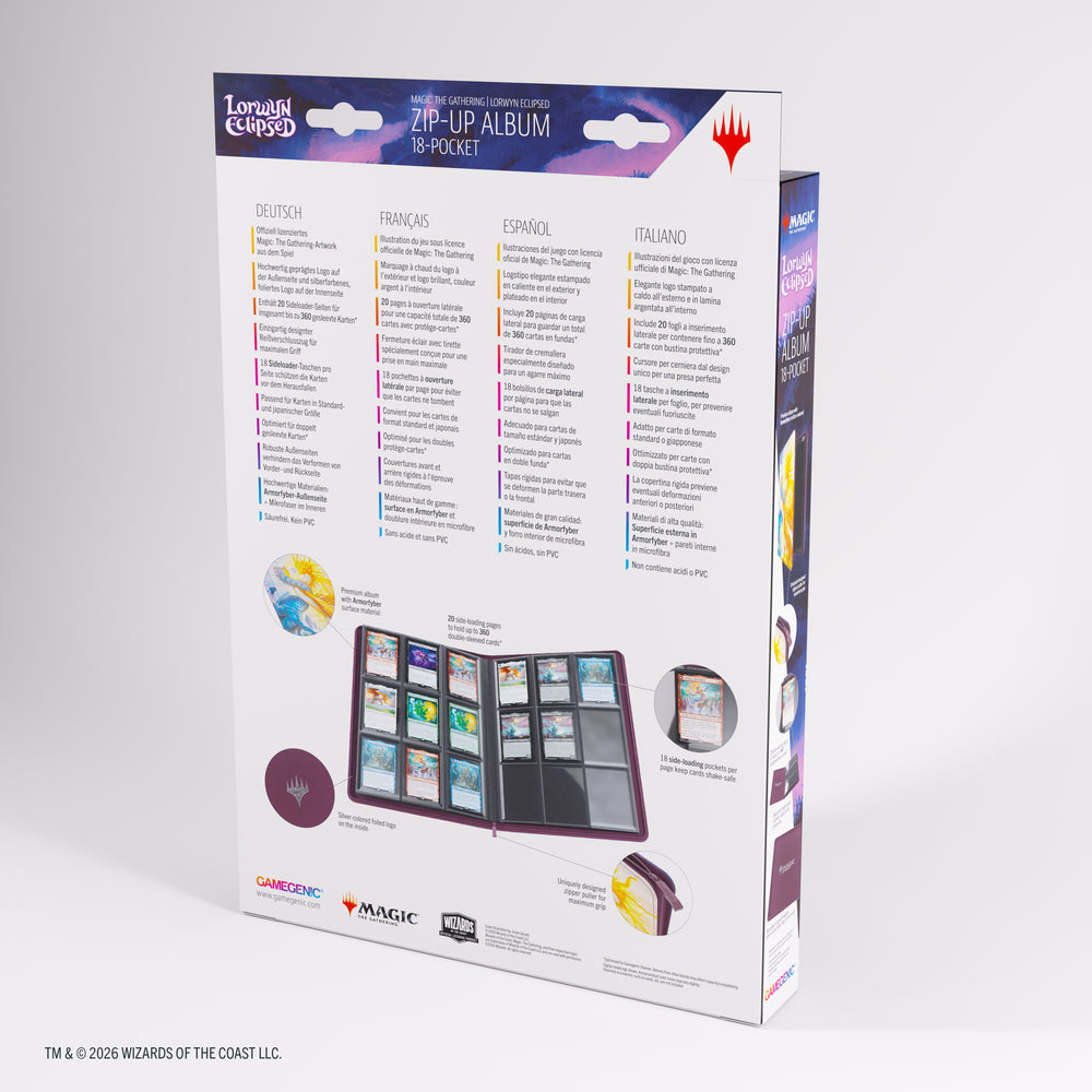 Gamegenic Lorwyn Eclipsed Zip-Up Album 18-Pocket - Celestial Reunion