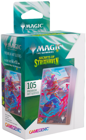 Gamegenic Secrets of Strixhaven Premium Art Sleeves - Rootha, Mastering the Moment