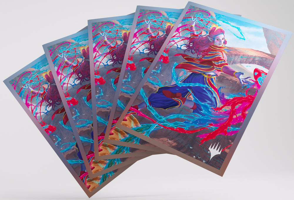 Gamegenic Secrets of Strixhaven Premium Art Sleeves - Rootha, Mastering the Moment